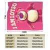 Lotso Cartoon  Blanket  Soft Warm Aesthetic Plush Bedding Throws For Bedroom Picnic Flannel Bedspread Bed Cover