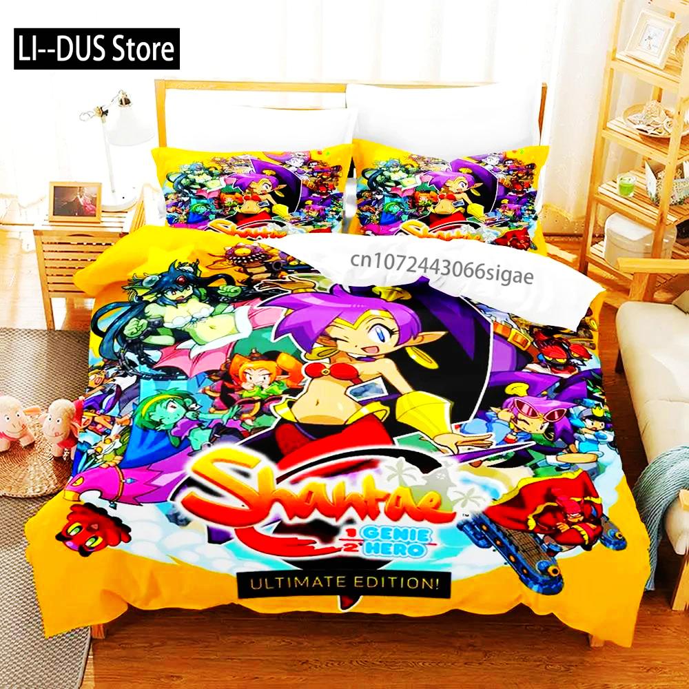Shantae Half-Genie Hero Adult Boys Bedding Single Twin Full Queen King Size Duvet Cover Set Bedroom Anime 2023