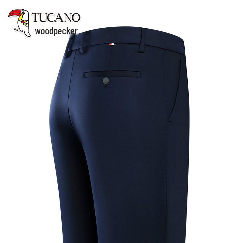 

TUCANO Men s Business Casual Straight Fit Trousers 35