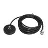 RG58U Extension Feeder BNC Male/Female Connector for Car Radio Antenna with Large Magnetic Suction Cup Base