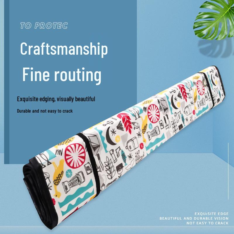 3D Digital Car Windshield Sunshade - Aluminum Film Bubble Cartoon Visor