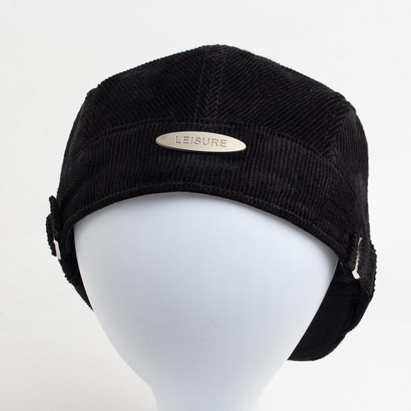 Men Fashion Corduroy Beret Spring Autumn Thick Warm Women's Flat Hat Vintage Casual Newsboy Cap Unisex Fashion Front Back Wear