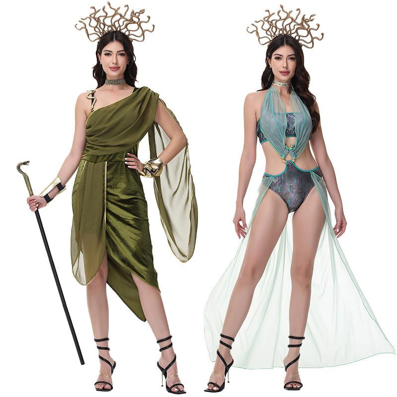 Greek Mythology Cosplay Dress For Women Stage Show With Breathable Cotton Material