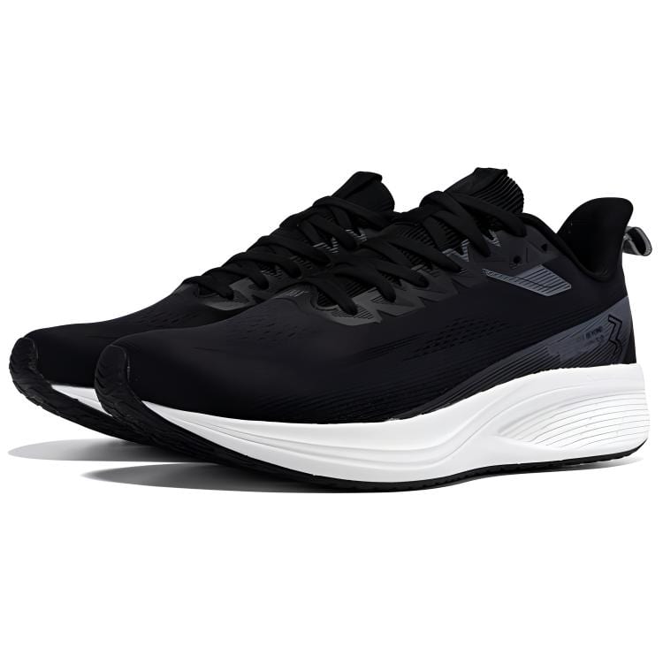 361 Versatile Abrasion Resistant Lightweight Wear resistant And Lightweight Low top Running Shoes Men's Black Gray 572412216 /