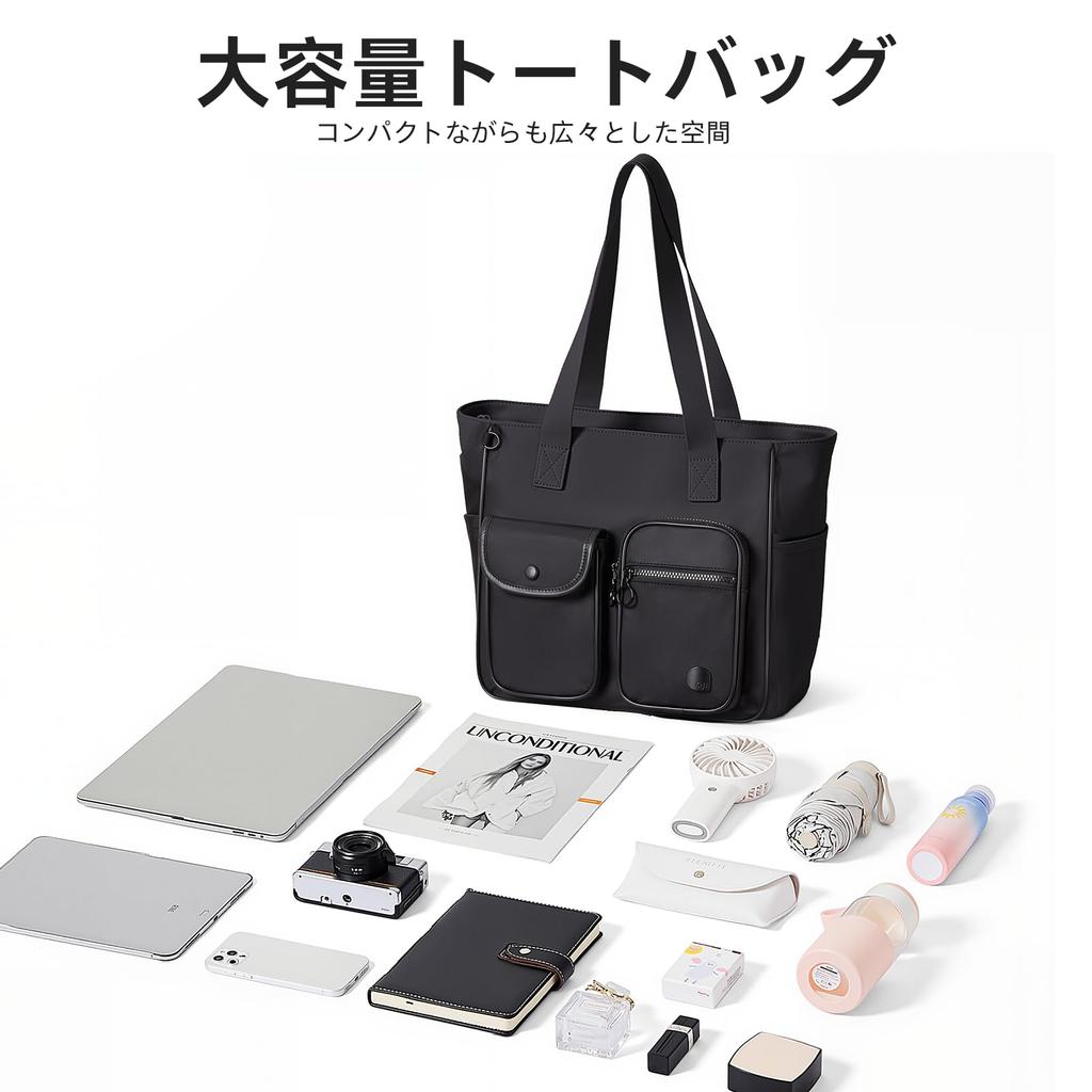 Aji Reißverschluss-Tragetasche, Passend für einen 15,6-Zoll-Laptop, Leicht, Pendlertasche, Passend für A4-Größe, Mehrere Taschen, Unisex, Multifunktional, Umhängetasche,