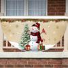 Christmas Outdoor Fan-shaped Flag Banner Christmas Decor for Home 2026 Cristmas Drop Ornament Xmas Navidad Gift New Year 2026