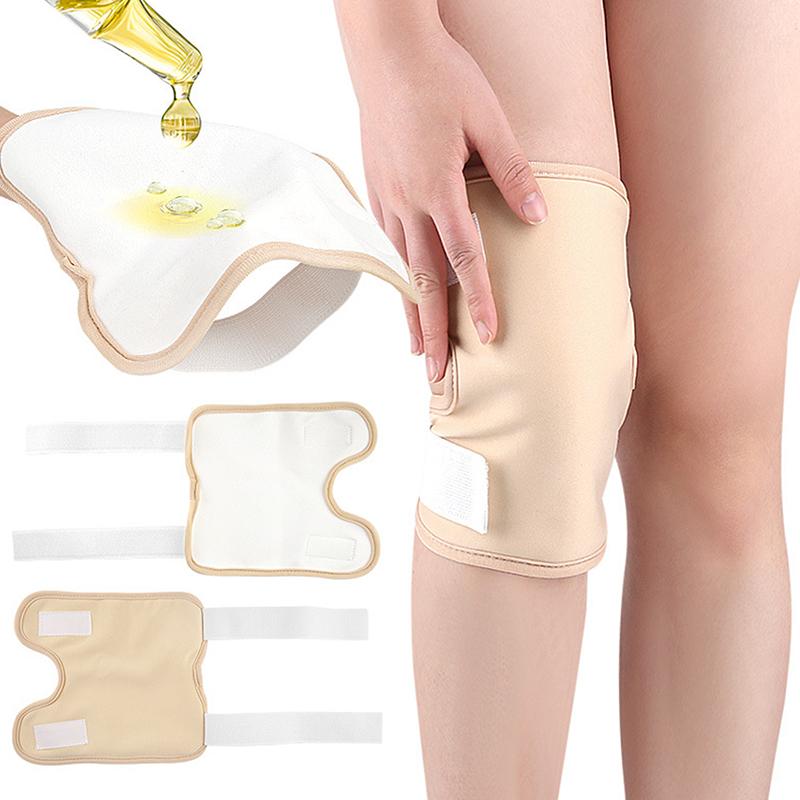 Reusable Castor Oil Pack Knee Elbow Joints Castor Oil Compress Pads Wraps Adjustable Pad Self Conditioning Aid Muscles Care