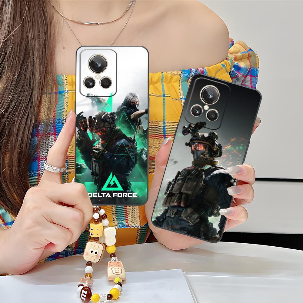 Game Delta Force Matte TPU Mobile Phone Case for Realme 15 14 13 12 11 10 9 Pro Plus T i Lite 5G Colorful Printing Cover