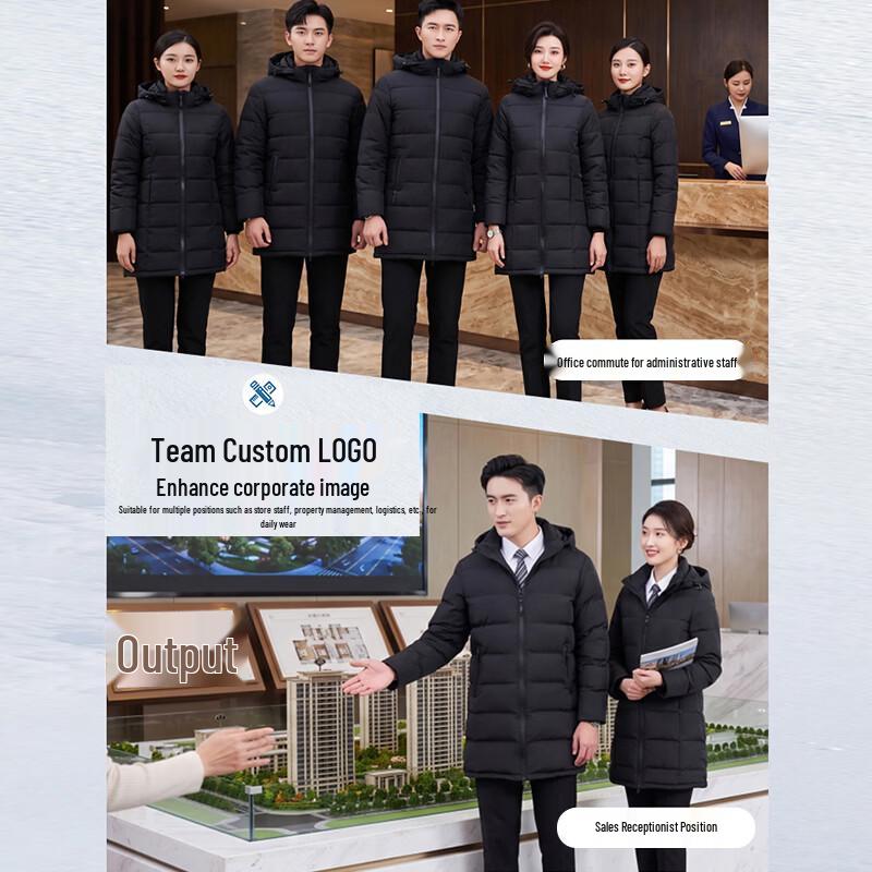 Men's Professional Winter Padded Long Work Coat
