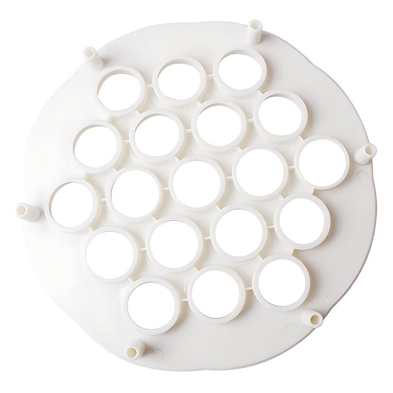 19 Hål Rysk Ravioli-tillverkare Dumplingsform PP Pelmeni Köttdumplings-tillverkare Maskin Ravioli-skärare Köksredskap Prylar