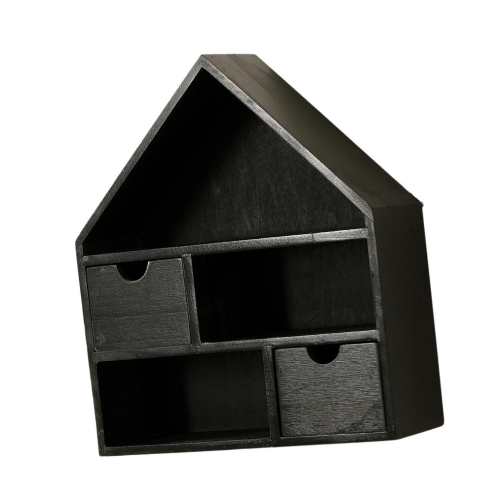 Wooden Display Case Vintage Wall Mounted Curio Cabinet Organizer Shelf for Figures Collectibles and Room Decor