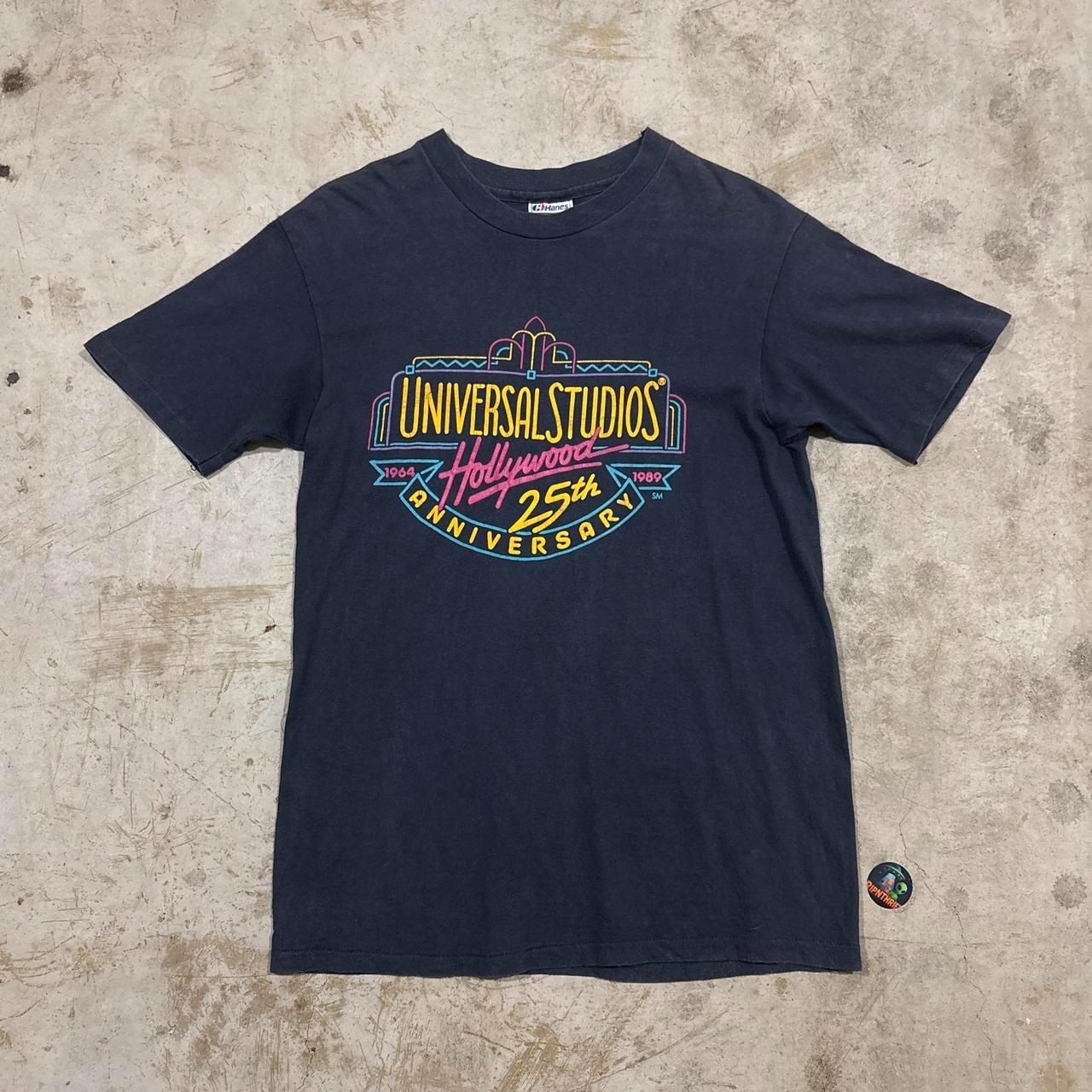 Винтажная футболка 80-х 1989 года Universal Studios Hollywood 25-летний юбилей Размер M Унисекс L