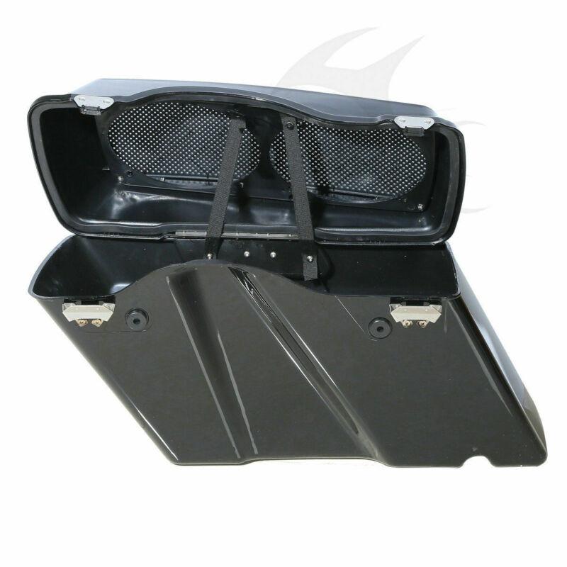 Motorcycle Saddlebag 6x9" Speaker Lids Conversion Bracket For Harley Softail Heritage Deluxe 1984-2017