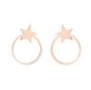 Stainless Steel Hip-Hop Punk Smiley Face & Cupid Angel Earrings