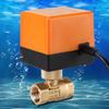 AC 220V Brass Electric Motorized Ball Valve 2 Way 3‑Wire 1.6Mpa Thread DN15 DN25