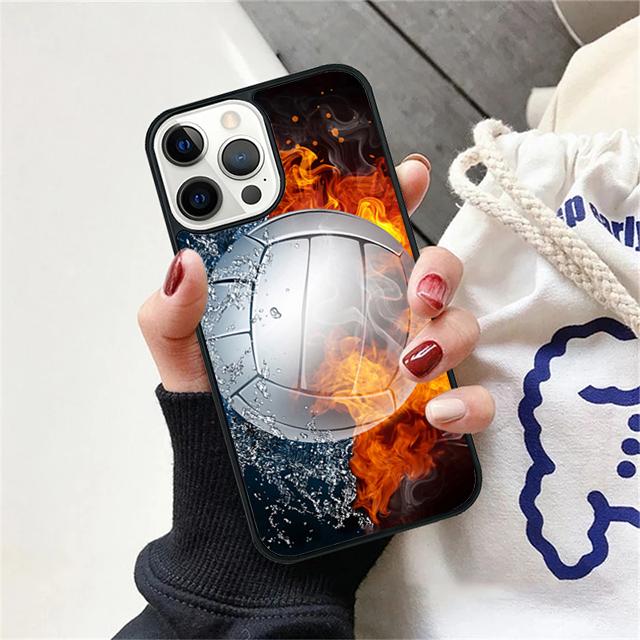 Play Volleyball Ball Phone Case Cover For iPhone 17 Air 15 16e 14 13 12 Pro Max 11 Pro Max Plus Coque Shell