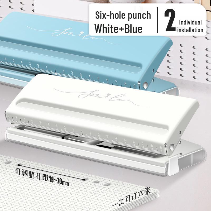 Punching Machine 9170: A6 Loose-leaf Six-hole Planner and File Round Hole Puncher