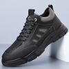 Autumn New Anti-slip Hiking Shoes for Men Fashion Casual Lace Platform Shoes Male Leather Sneakers