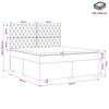 Box Spring Bed with Mattress Black 140 X 190 Cm Velvet