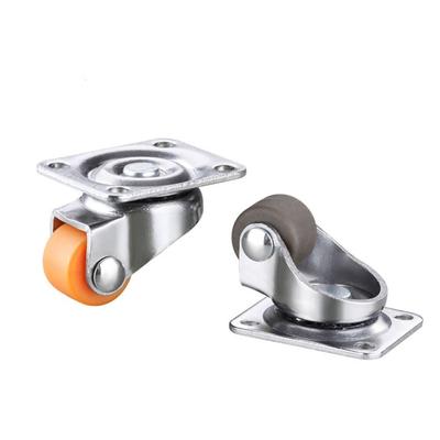 Roată universală pentru mobilă, roată pivotantă din cauciuc moale, pentru cărucior cu platformă, accesoriu de uz casnic