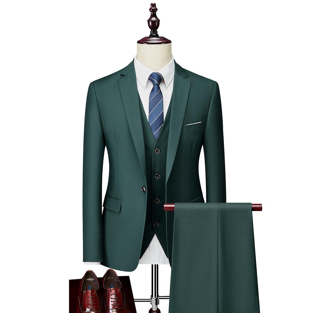 Three-piece Men's Business Casual Suit Wedding Suit Men's Clothing Stylish Suits & Blazers