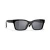 Chanel Letter Decoration Irregular Shape Sunglasses Unisex Sunglasses Black CH5417-1711S4