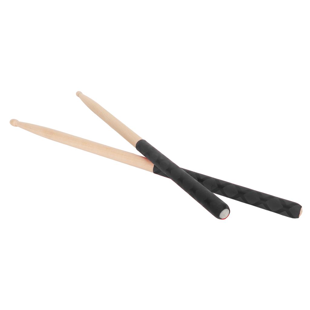 5A Sticks for Adults Kids Beginners Maple Wood Tip sticks with Anti Slip Rubber Handle for Musical Instrument Accessories