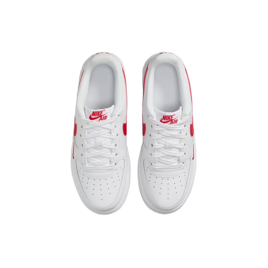 Nike Air Force 1 Lv8 Casual Durable Classic Low-Top Kids Sneakers Kids sneakers White University-Red FV7020-101