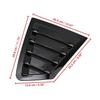 Side Window Louver Cover for Mazda 3 Axela Sedan   -25 Glossy Black
