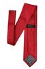 (RETREEZ) RETREEZ Micro Herringbone Stripe Woven Microfiber Men's Tie - Red