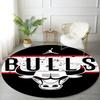 Customizable Chicago Bulls Round Non-Slip Carpet - Ideal for Garden, Picnic, Office, Perfect for Decoration, Suitable For All Seasons