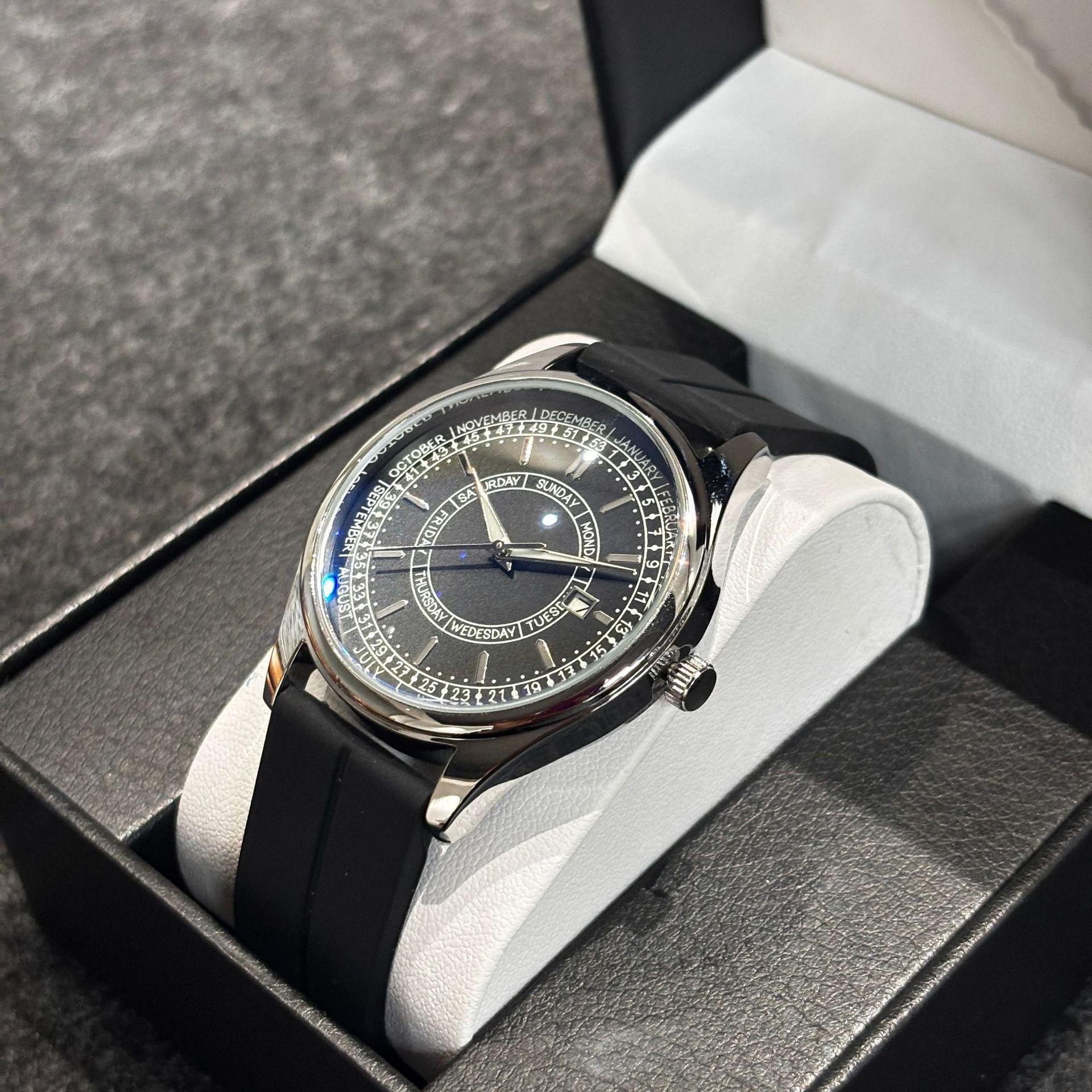 Watch waterproof quartz watch digital scale simple single calendar unisex magnetic buckle watch