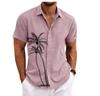 Men's Fashion Casual Shirt Short Sleeve 3D Printed Pattern Clothing Hawaiian Shirt Men's Social Camera