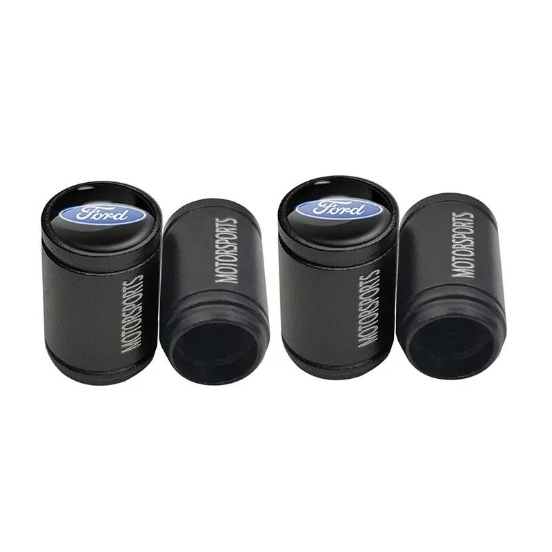 

Автомобильная наклейка Ford Новый 2025 Горячая 4 шт. Новые металлические колпачки на ниппель колеса для стайлинга автомобиля Для Ford Focus 2 3 mondeo mk3 ranger fusion чёрный