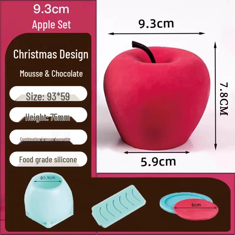 Silicone Christmas Sleigh Mold: Food-Grade Chocolate Shells for Fun Festive Cake and Mousse Decorations