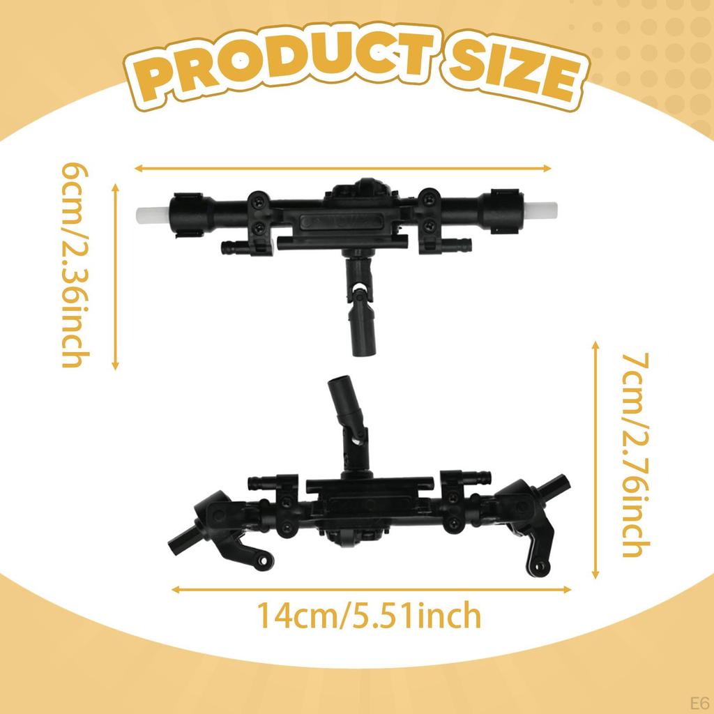 1/12 RC Car Axle 4WD Accessories Easy Installation Climbing Vehicle Part Replace Remotes Control