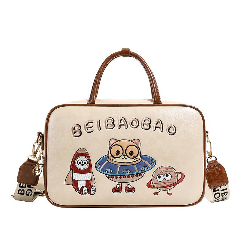 New Trendy and Versatile Large Capacity Single Shoulder Bag Cartoon Anime Handbag Crossbody Bag