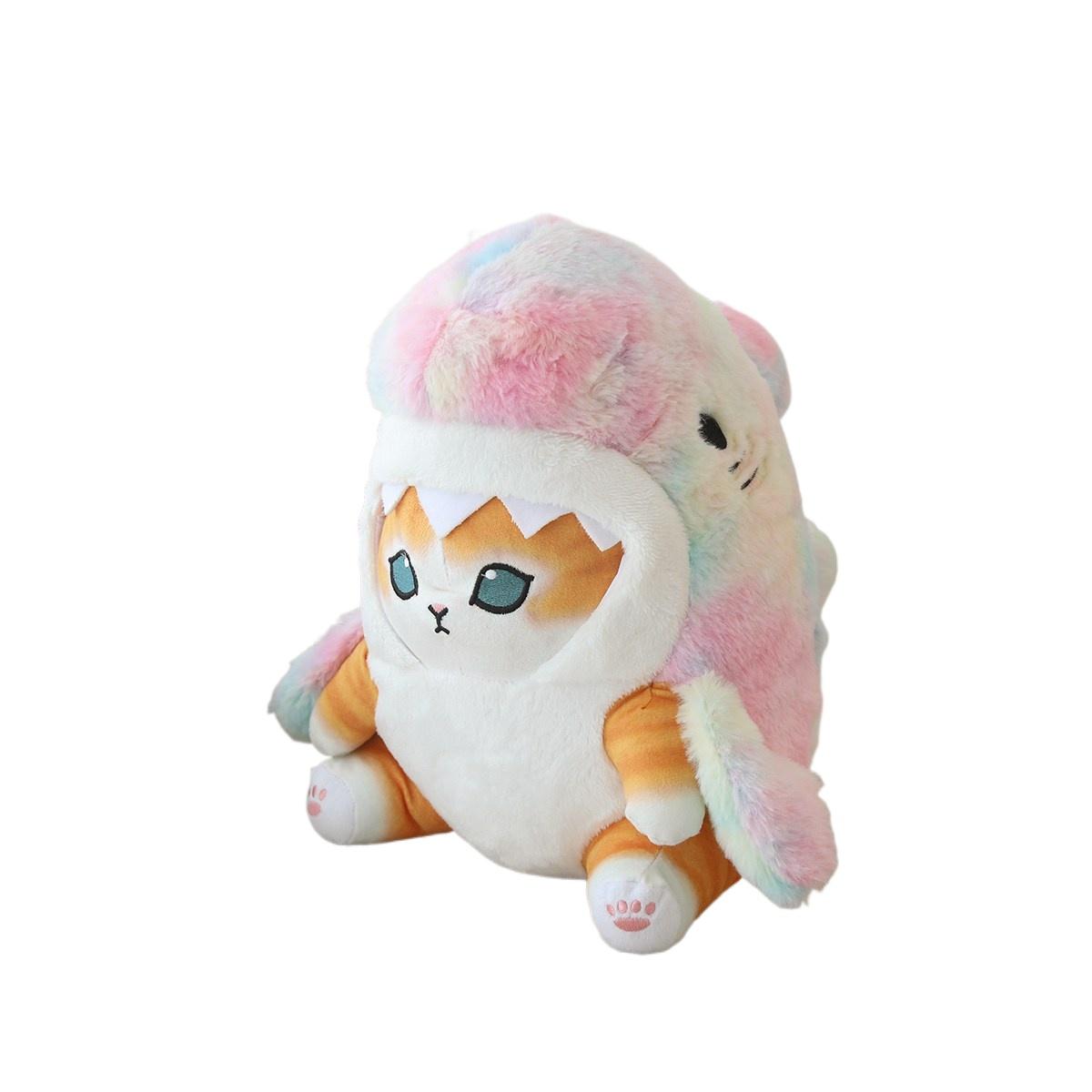 

20/33/55 см Милая акула кошка плюшевые игрушки кавайный кот косплей акула мягкая аниме кукла красочная подушка для детей подарки для детей 22cm