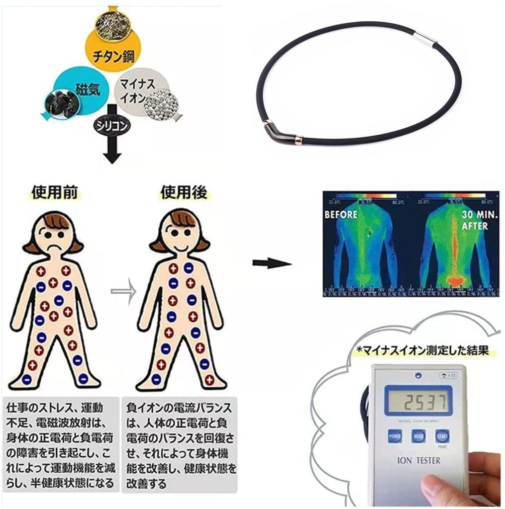 Colar magnético Colar Silicone Aço inoxidável Germânio Junta magnética Eliminação estática Colar Eliminação estática Produtos Design de luxo