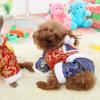 New Dog Clothes Tang Suit Padded Thickened Pet Tang Suit Four Legged Fuzzy Tang Suit New Year Celebration Pet Clothing