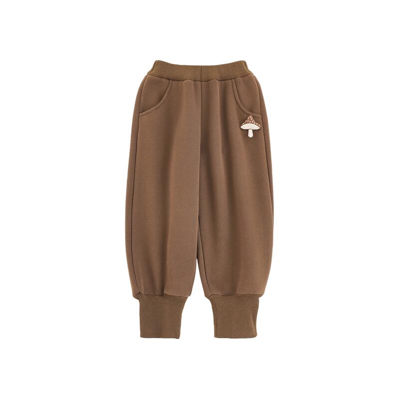Girls Winter Fleece-lined Jogger Sweatpants 100