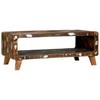 Coffee Table 90 X 50 X 35 Cm Solid Upcycled Wood