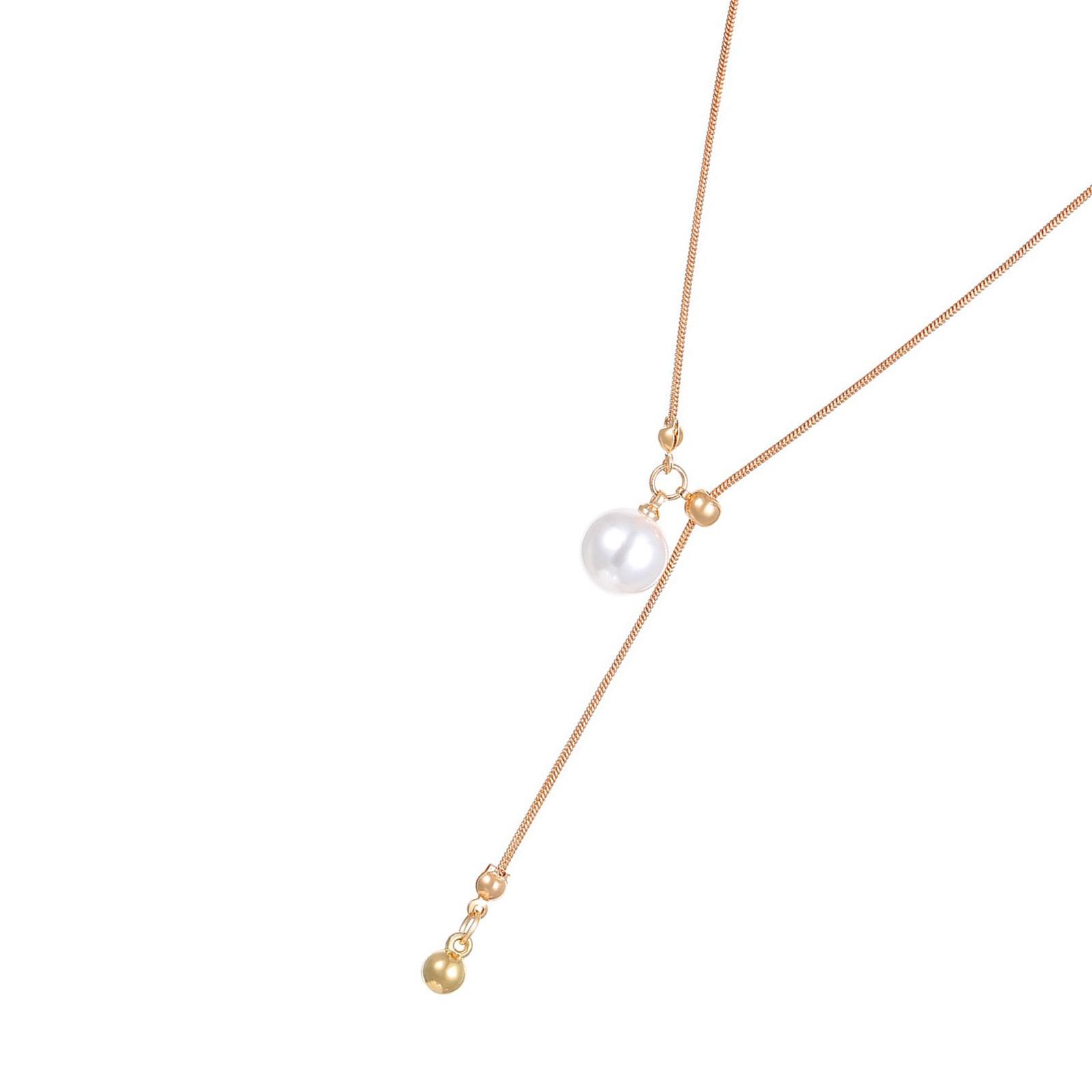 

Natural Tiger Eye Bead Pearl Adjustable Necklace Alloy Jewelry For Daily Wear Or Special Occasions 1