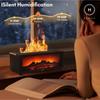 HOMLLY 3D Flammen Kamin Aroma Luftbefeuchter Diffusor mit Fernbedienung (150ml)