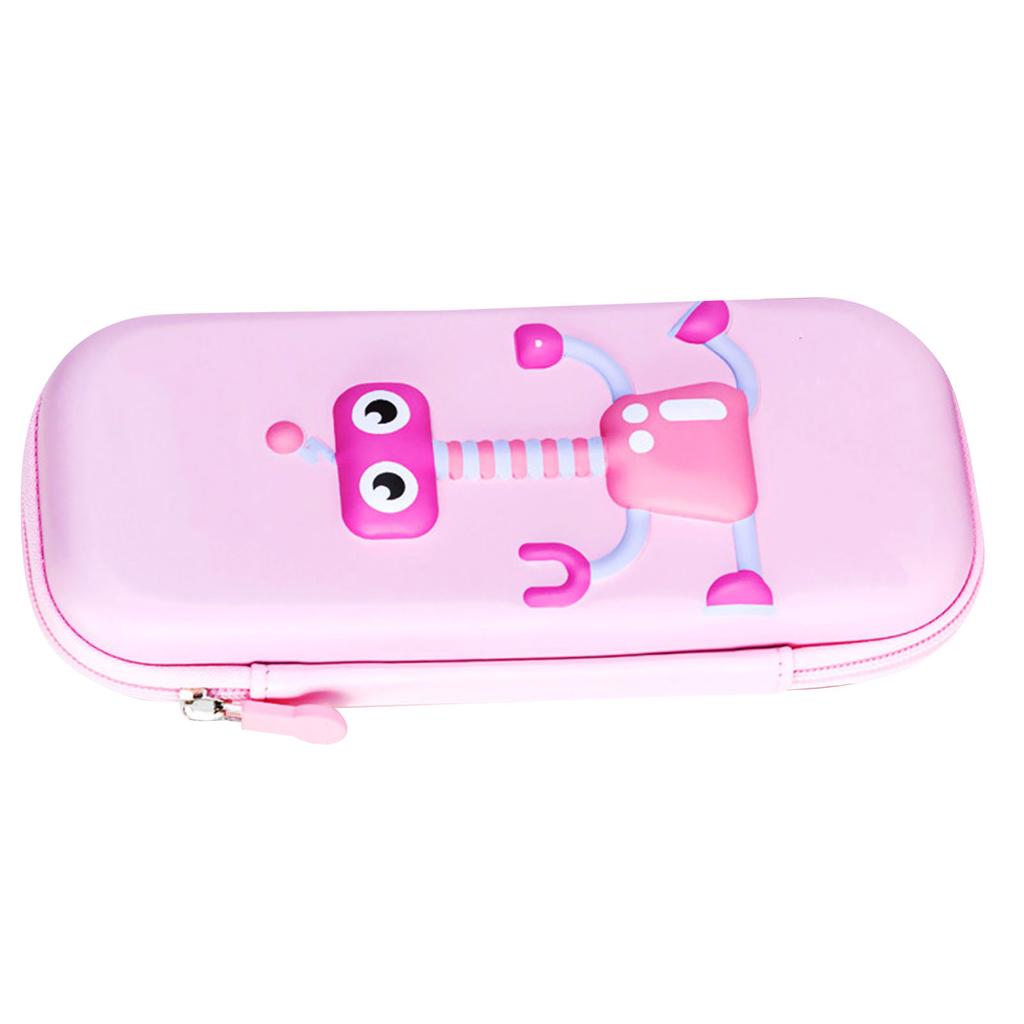 3D Robot Pencil Case Kids Cartoon Pencil Box EVA Large Capacity Pen Holder Portable Pencil Pouch for