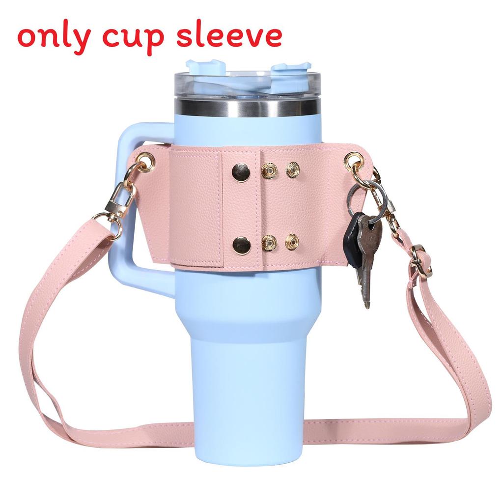 Stanley 40oz Insulated Cooler Cup Sleeve With Adjustable Shoulder Strap For Outdoor Use