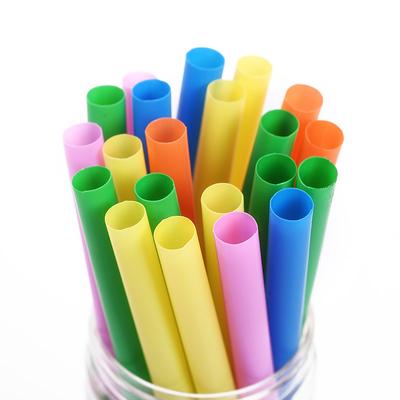 100 szt./zestaw 10 mm Kolorowe grube słomki Jednorazowe plastikowe słomki Zimne napoje Słomki do soków Grube słomki Ręcznie robione dekoracje imprezowe