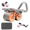 Automatic Rebound Abdominal Roller, Abdominal Workout Wheel for Gym, Ab Workout Wheel with Knee Pad, E