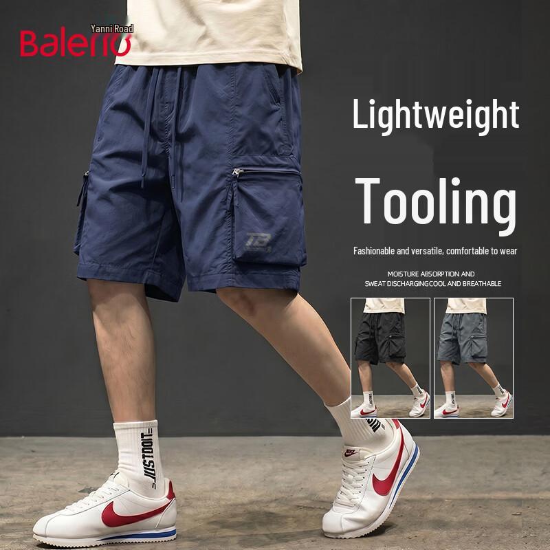 Baleno Men s Loose Fit Wrinkle-Resistant Breathable Cargo Shorts 2XL