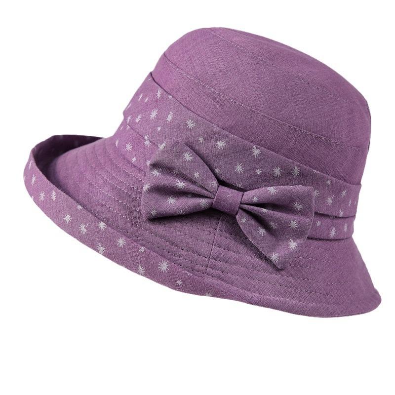 Hat Female Spring And Autumn Mother Bucket Hat Big Brim Thin Cloth Hat Old Man Hat Grandma Pot Hat Old Lady